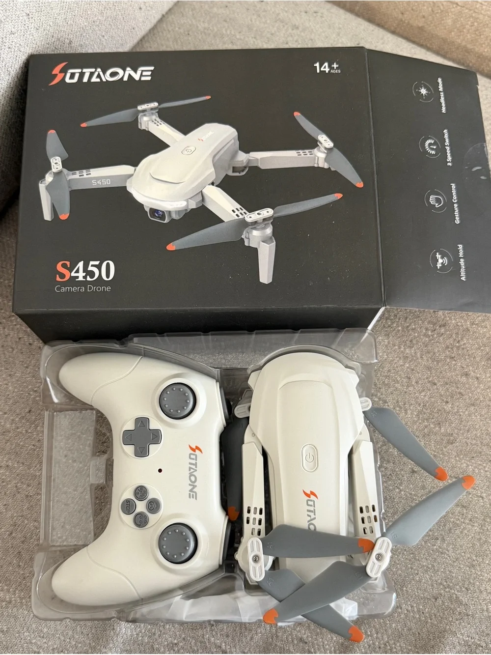 S450 White Camera Drone with Remote